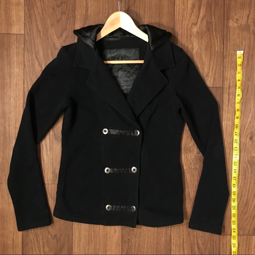 Fox fleece coat with hood